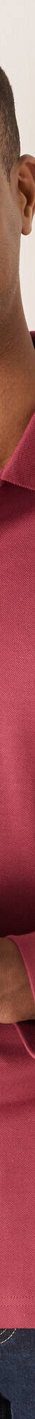 Polo uni maille piquée manches longues (rose foncé) Polo uni maille piquée manches longues (rose foncé)
